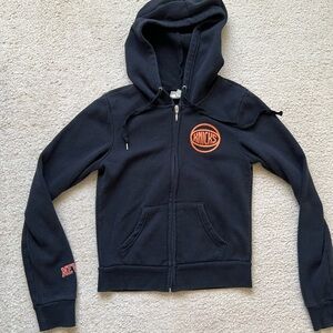 Knicks Black Hoodie Jacket Women’s